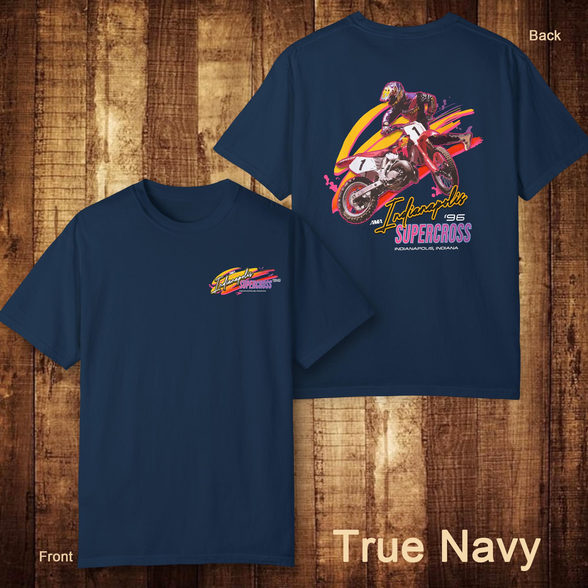 Jeremy Mcgrath 1996 Indianapolis SX Shirt (dark Colors) - Vintage