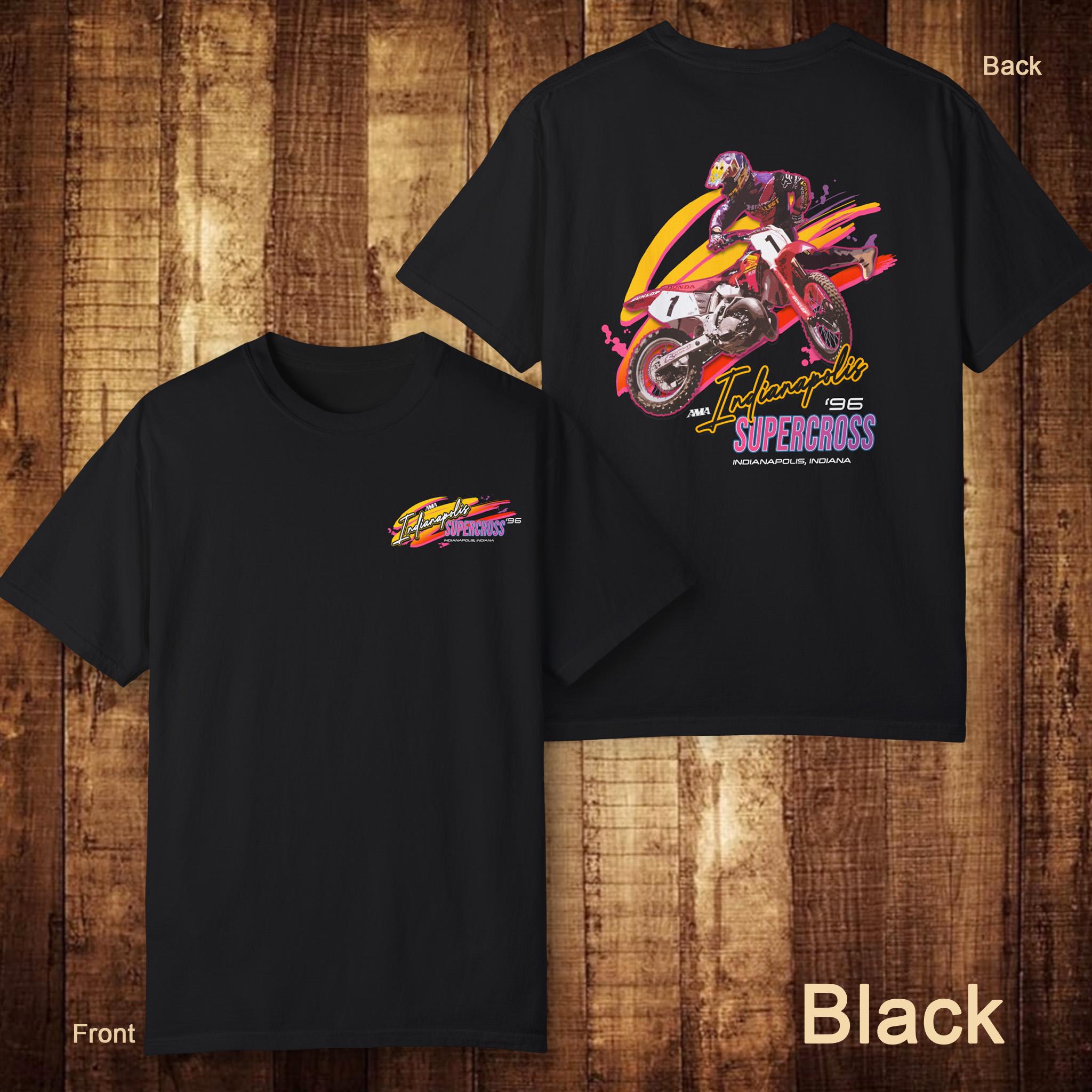 Jeremy Mcgrath 1996 Indianapolis SX Shirt (dark Colors) - Vintage