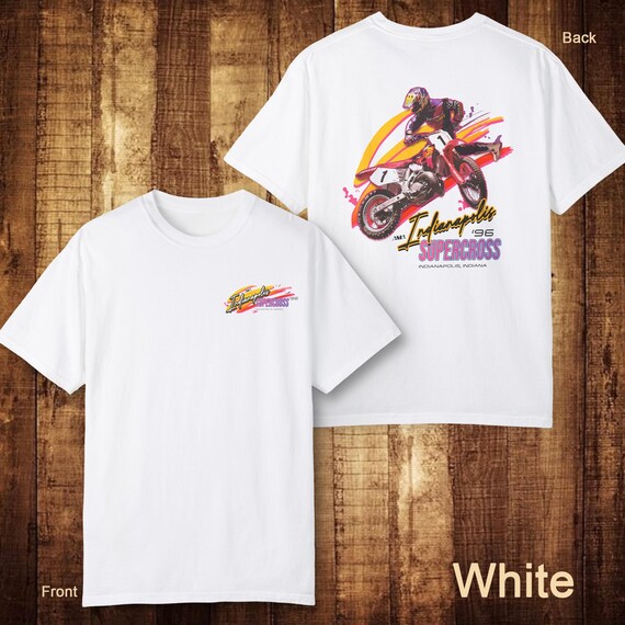 Unisex Jeremy Mcgrath 1996 Indianapolis SX Shirt - Vintage