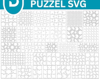 Pusselmallar – Laserskurna SVG, AI, EPS (digital nedladdning)