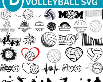 Volleyball SVG Bundle, Team Mom Cut File (Digital Download)