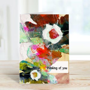 Floral Thinking of You Card: Friendship, Support (Digital Download)