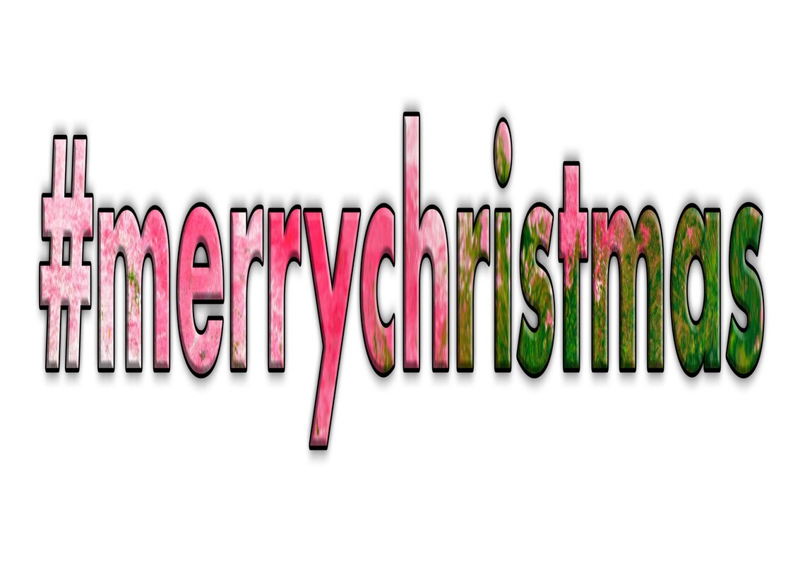 Hashtag Merry Christmas: Christmas Card with Envelope | Etsy