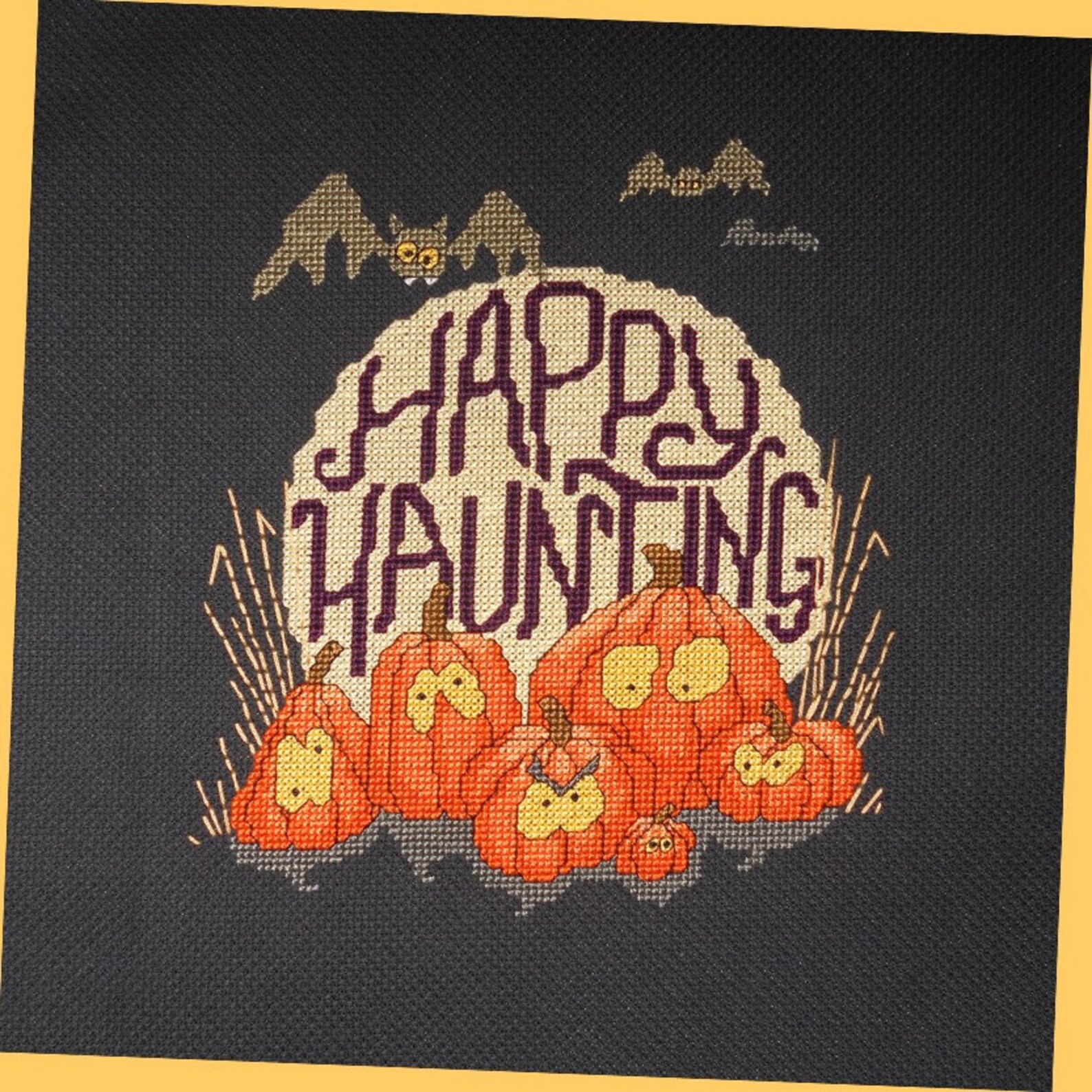 Silly Pumpkin Patch Cross Stitch Pattern Etsy