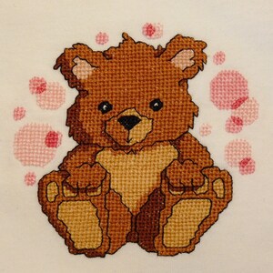 Tootsie Bear Cross Stitch Pattern image 1