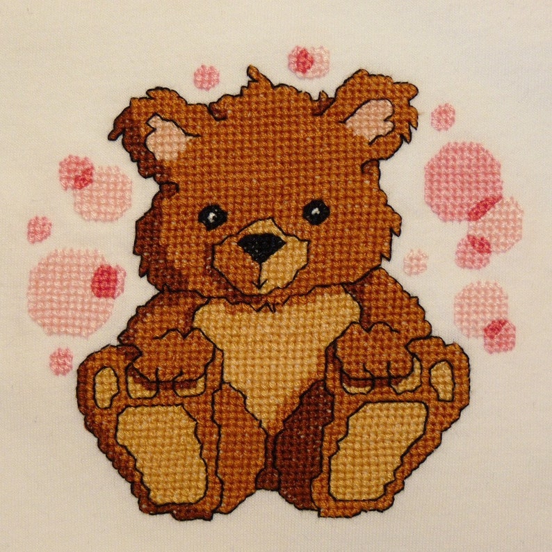 Tootsie Bear Cross Stitch Pattern image 1