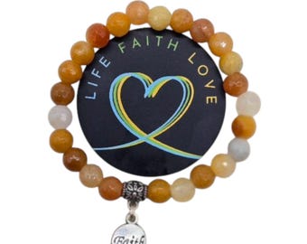 Faith of a Mustard Seed Bracelet - Sunstone Beads - Etsy