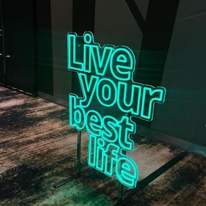 Neon signs custom quote, Inspiration quote neon sign, Motivational Signs for Bedroom, LED neon, Home Décor, Cutomizable Gifts, Hanging Signs