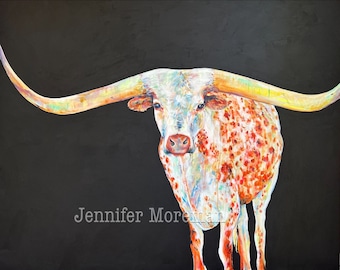 CUSTOM Original Longhorn Painting Commission 30x40”