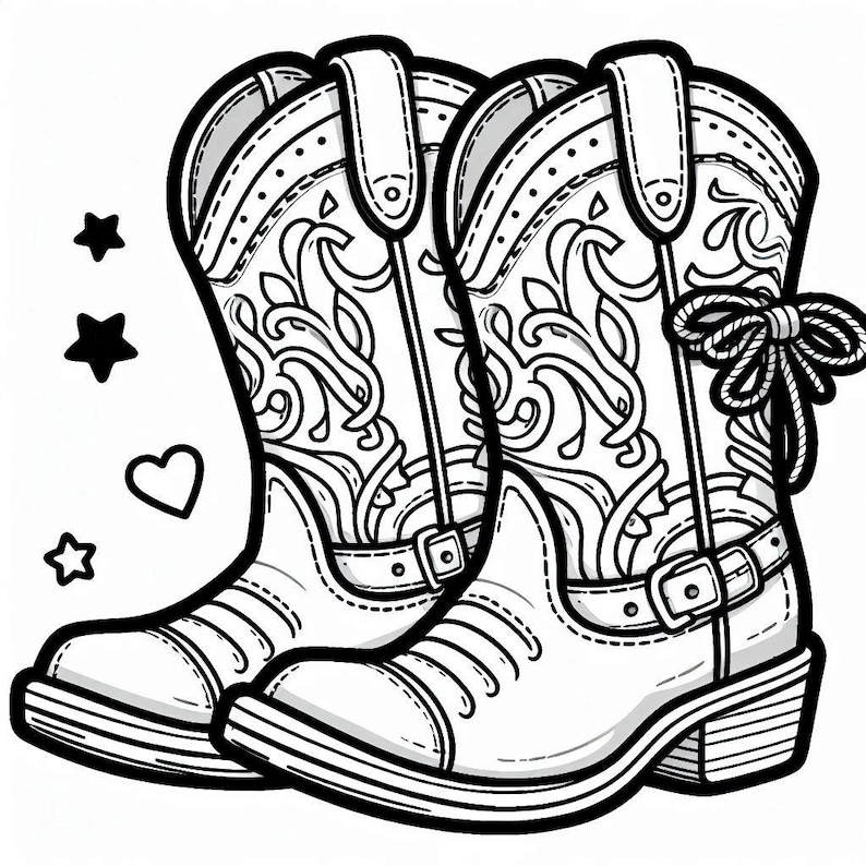 Preppy Western Coloring & Activity Book Digital - Etsy