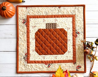 Striped Pumpkin Mini Quilt PDF Pattern