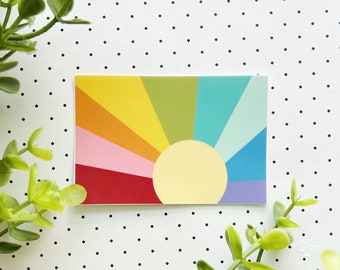 Rainbow Sunset sticker