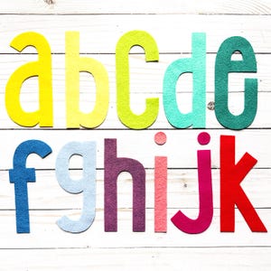 6 inch- lowercase alphabet template pattern- PDF