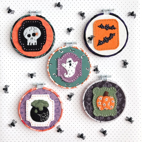 Halloween Icon Felt Applique Pattern- PDF pattern