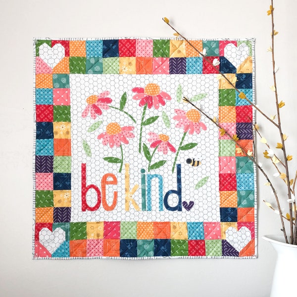 Be Kind Mini Quilt PDF Pattern