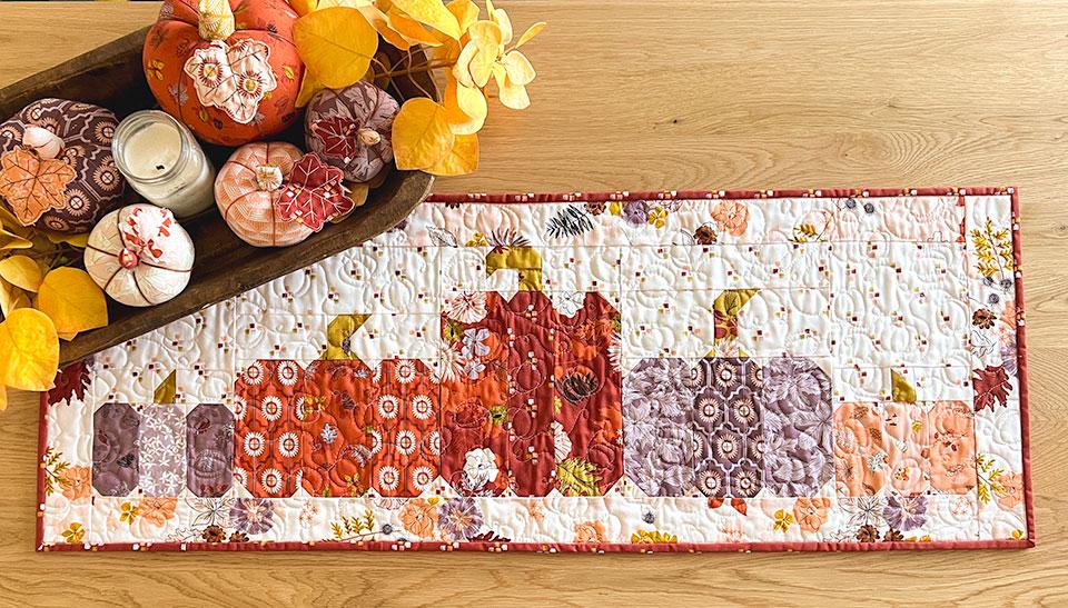 Gourd-geous Pumpkin Table Runner PDF Quilt Pattern - Etsy