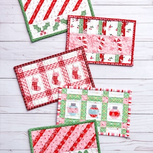 Christmas Mug Rug Pattern- PDF
