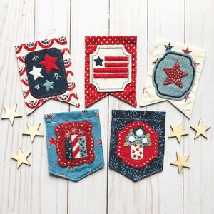 Patriotic Mini Banner PDF Pattern