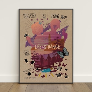 Pôster de Life is Strange | Impressão retrô | Arte de parede | Impressão em papel kraft | Decoração para casa | Pôster para presente | Pôster de jogo nº 4