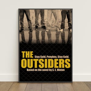 Pôster de The Outsiders | Impressão retrô | Arte de parede | Impressão em papel kraft | Decoração para casa | Pôster para presente | Pôster de filme