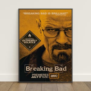 Poster di Breaking Bad / Stampa retrò / Arte murale / Stampa su carta kraft / Decorazione per la casa / Poster regalo / Poster della serie TV n. 4