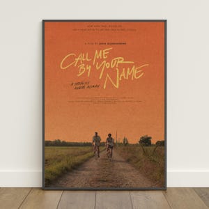 Call Me by Your Name Poster | Retro Print | Wall Art | Kraft Paper Print | Home Decor | Gift Poster | Movie Poster #2