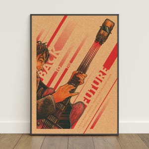 Poster di Ritorno al Futuro / Stampa retrò / Arte murale / Stampa su carta kraft / Decorazione per la casa / Poster regalo / Poster del film n. 2
