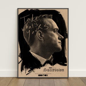 Póster de sucesión / Impresión retro / Arte mural / Impresión en papel kraft / Decoración del hogar / Póster de regalo / Póster de programa de televisión