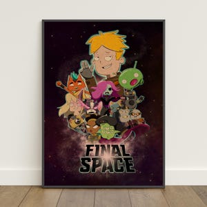 Poster Final Space / Stampa retrò / Arte murale / Stampa su carta kraft / Decorazione per la casa / Poster regalo / Poster di programmi TV