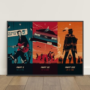 Poster di Ritorno al Futuro / Stampa retrò / Arte murale / Stampa su carta kraft / Decorazione per la casa / Poster regalo / Poster del film n. 3