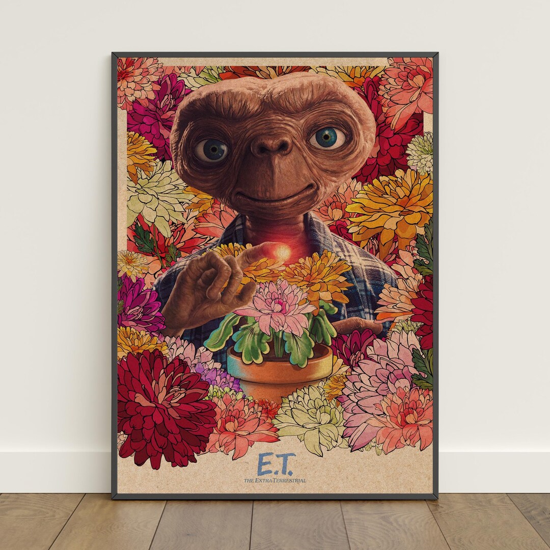 E.T. Filmplakat Als Wandkunst – Matt, 300 G Papier, Hochwertiger Digitaldruck, Ohne Rahmen