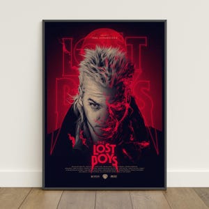 L'affiche des garçons perdus | Impression rétro | Art mural | Impression sur papier kraft | Décoration d'intérieur | Poster cadeau | Affiche de film