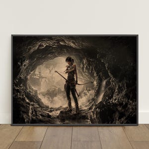 Póster de Tomb Raider / Impresión retro / Arte mural / Impresión en papel kraft / Decoración del hogar / Póster de regalo / Póster del juego n.° 2