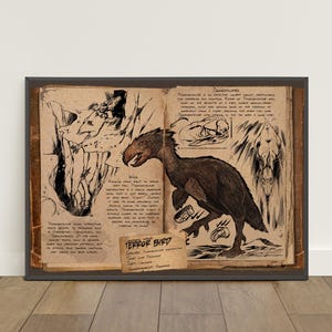 Ark Survival Evolved Poster | Retro Print | Wall Art | Kraft Paper ...