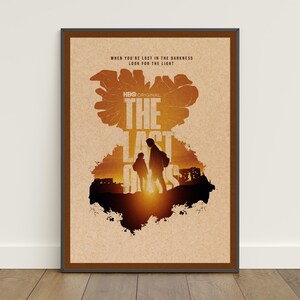 Póster de The Last of Us / Impresión retro / Arte mural / Impresión en papel kraft / Decoración del hogar / Póster de regalo / Póster de juego