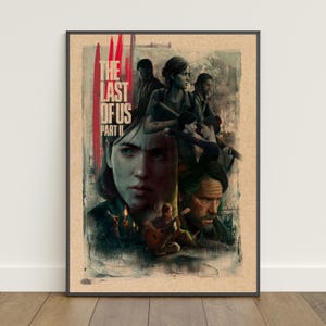 Pôster de The Last of Us | Impressão retrô | Arte de parede | Impressão em papel kraft | Decoração para casa | Pôster para presente | Pôster do jogo nº 2