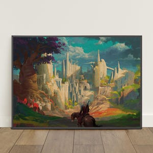 Poster di The Witcher 3 Wild Hunt / Stampa retrò / Arte murale / Stampa su carta kraft / Decorazione per la casa / Poster regalo / Poster del gioco n. 2