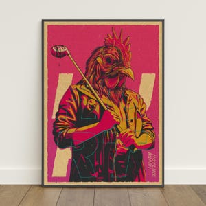 Poster di Hotline Miami / Stampa retrò / Arte murale / Stampa su carta kraft / Decorazione per la casa / Poster regalo / Poster del gioco n. 3