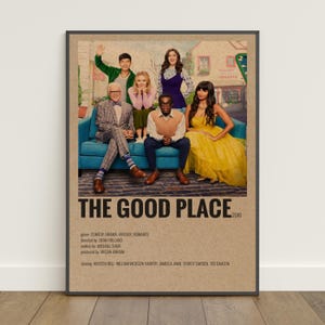 Poster The Good Place / Stampa retrò / Arte murale / Stampa su carta kraft / Decorazione per la casa / Poster regalo / Poster di programmi TV