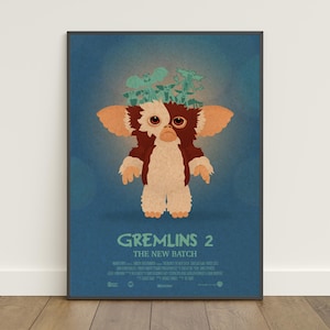 Póster de Gremlins / Impresión retro / Arte mural / Impresión en papel kraft / Decoración del hogar / Póster de regalo / Póster de película n.° 2