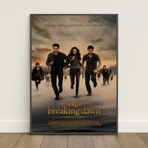 Pôster de Crepúsculo | Impressão retrô | Arte de parede | Impressão em papel kraft | Decoração para casa | Pôster para presente | Pôster de filme nº 2