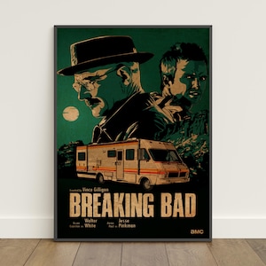 Poster di Breaking Bad / Stampa retrò / Arte murale / Stampa su carta kraft / Decorazione per la casa / Poster regalo / Poster della serie TV n. 3