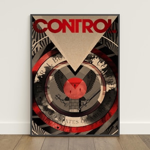 Poster di controllo / Stampa retrò / Arte murale / Stampa su carta kraft / Decorazione per la casa / Poster regalo / Poster del gioco n. 2
