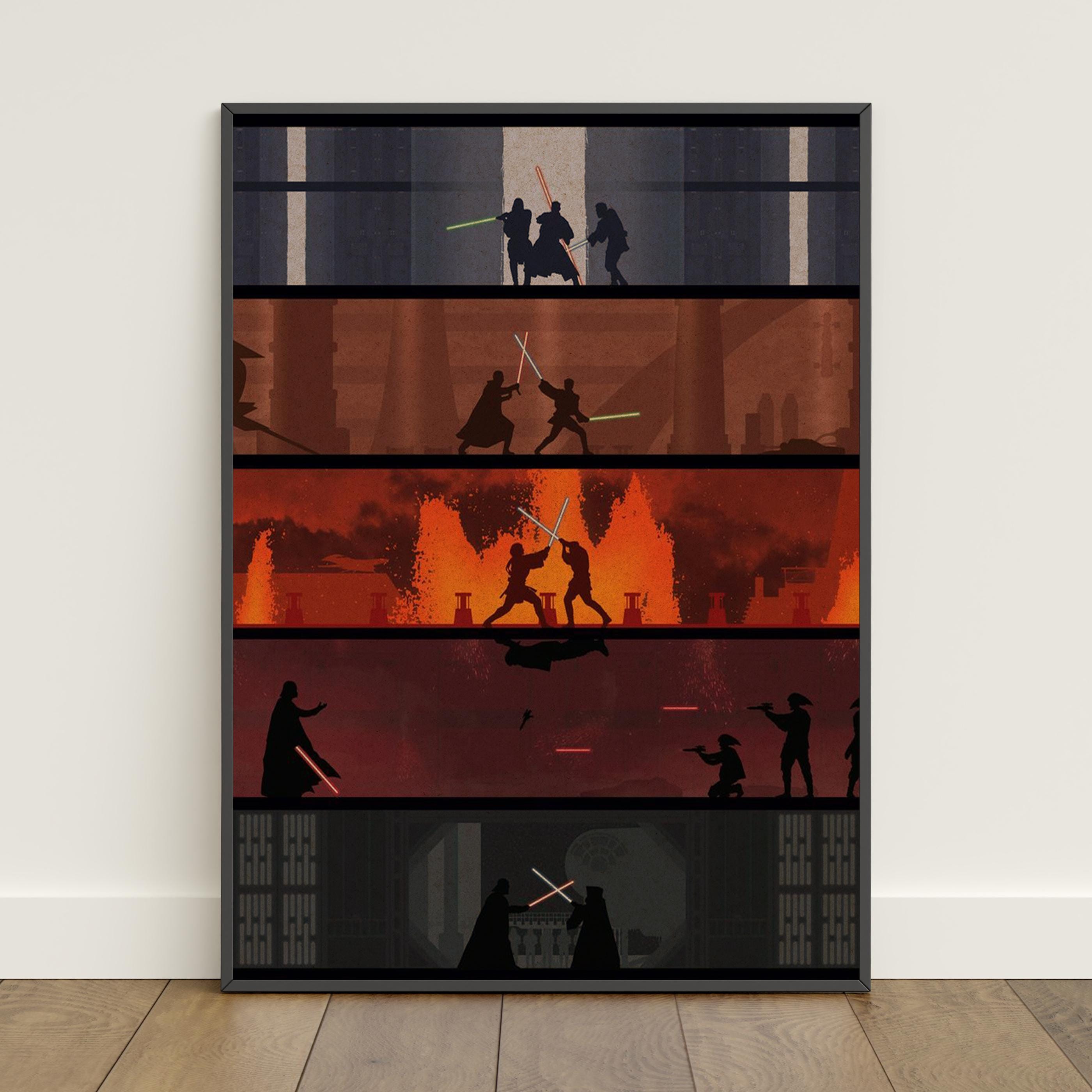 Star Wars-poster | Retro-afdruk | Muurkunst | Kraftpapier print | Woondecoraties | Cadeauposter | Filmposter #2