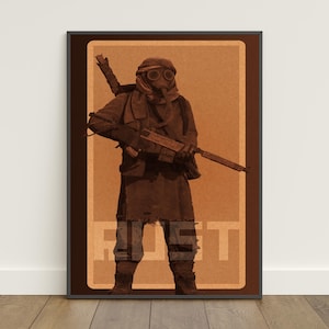 Póster de Rust / Impresión retro / Arte mural / Impresión en papel kraft / Decoración del hogar / Póster de regalo / Póster de juego n.° 3