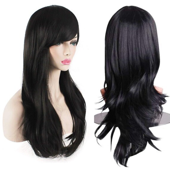 70 cm black wig online