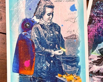 Henrietta Vansittart - Giclee print A4 - re-imagined portraits of women in the history science