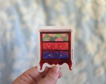 Fae Themed Furniture Laminated Vinyl Die Cut Sticker 2.5in