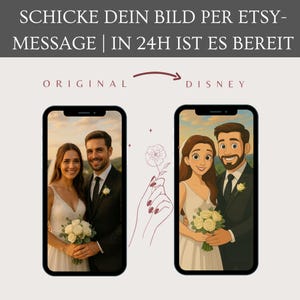 Personalisiertes Portrait | Dein Foto im Disney-, Simpsons- oder anderen Stilen! | Digitale Kunst | Einzigartige Geschenkidee