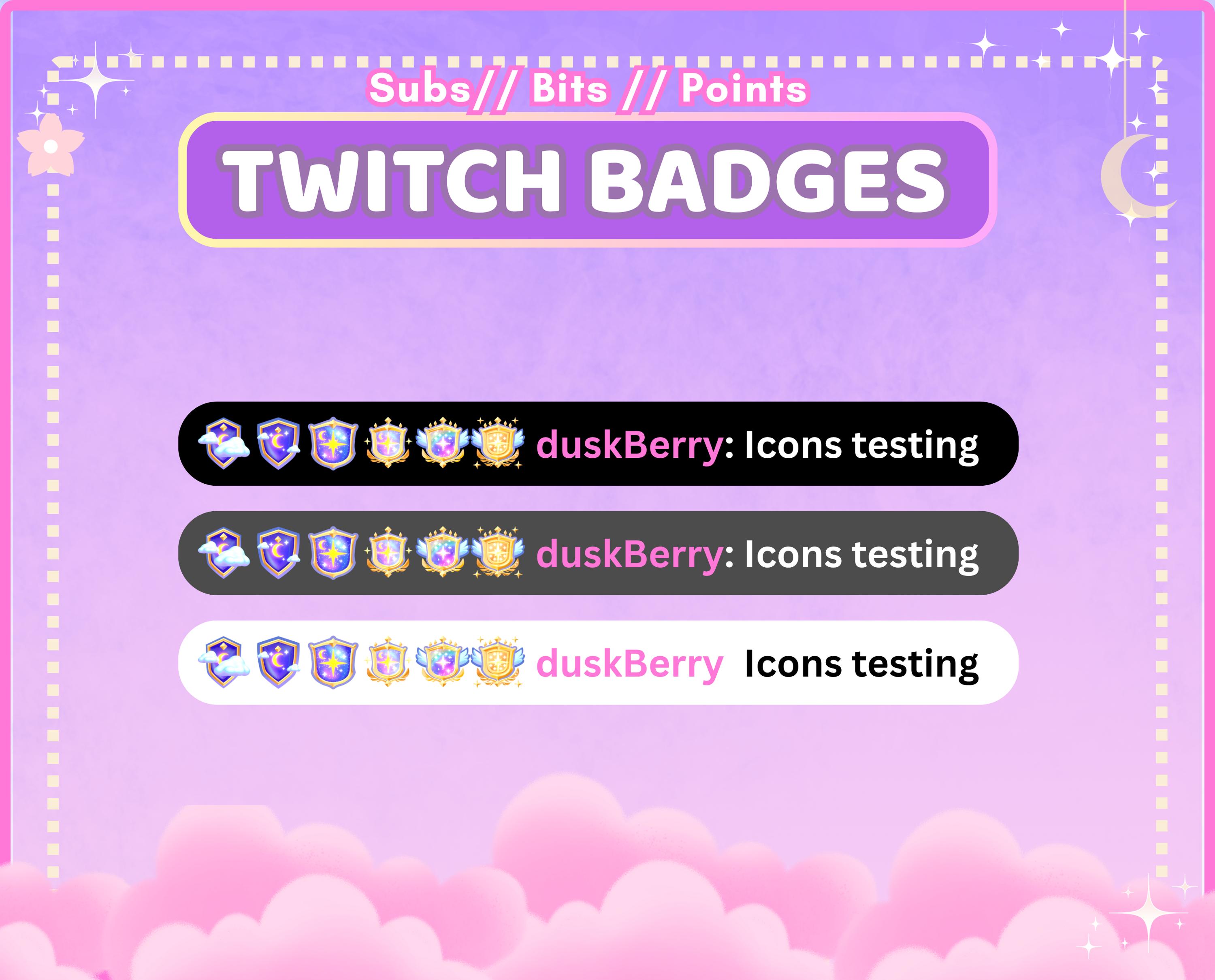 Star Shield Twitch Badges: Channel Points Icon (digital Download) - Etsy